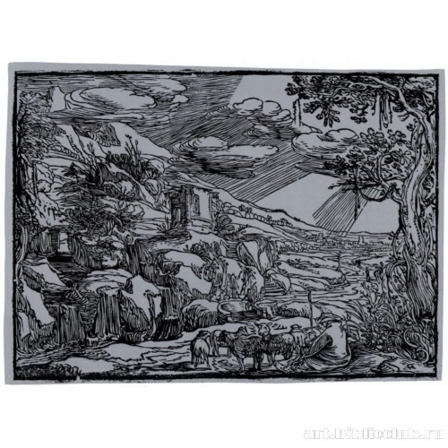 Аркадский пейзаж, первое состояние