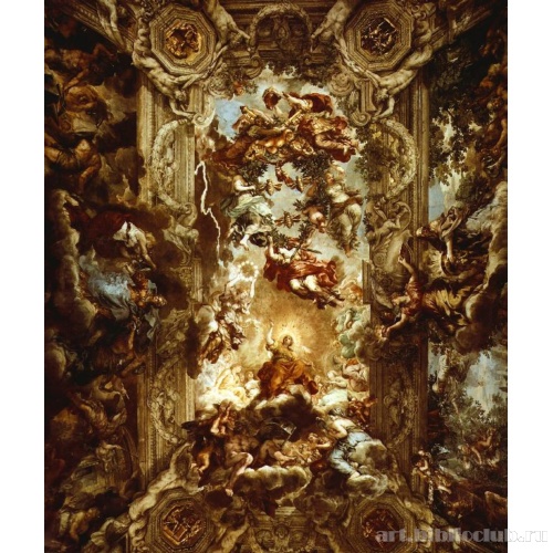 Палаццо Барберини. Аллегория божественного провидения. Фреска плафона, салон