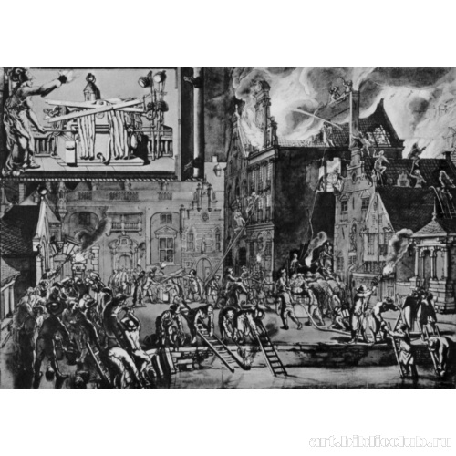 Тушение ночного пожара