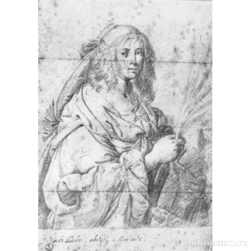 Портрет женщины в виде святой Екатерины