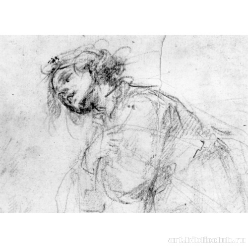 Введение Девы Марии во храм. Фрагмент: Этюд фигуры Марии