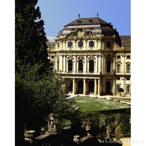 Дворец Брухзаль. Садовый фасад