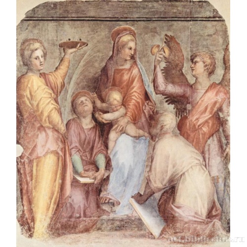 Мария с младенцем Иисусом и святыми