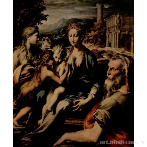 Мадонна на троне, Захария, Иоанн Креститель и Мария Магдалина