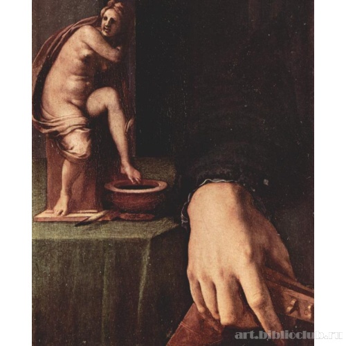 Портрет молодого человека с лютней. Деталь