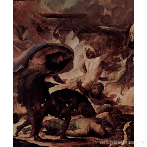 Наказание адским огнем (Страшный суд). Деталь