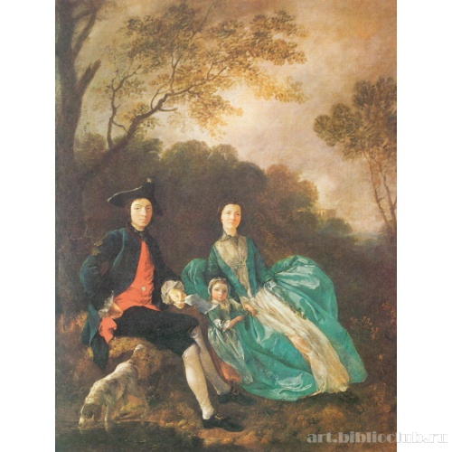 Томас Гейнсборо, его жена и дочь