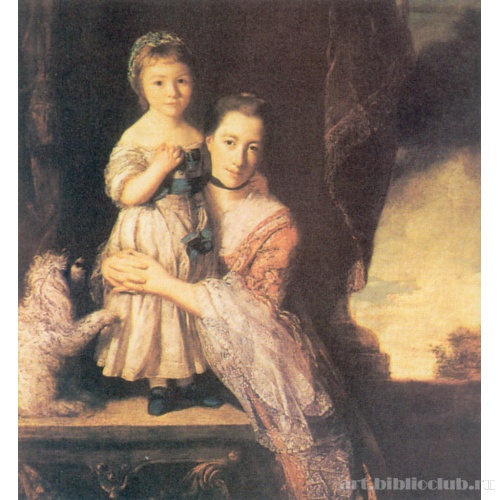 Джорджиана, графиня Спенсер с леди Джорджианой Спенсер