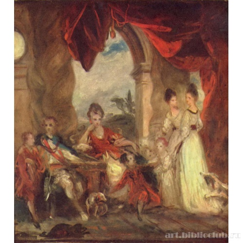 Портрет герцога Мальборо с семьей