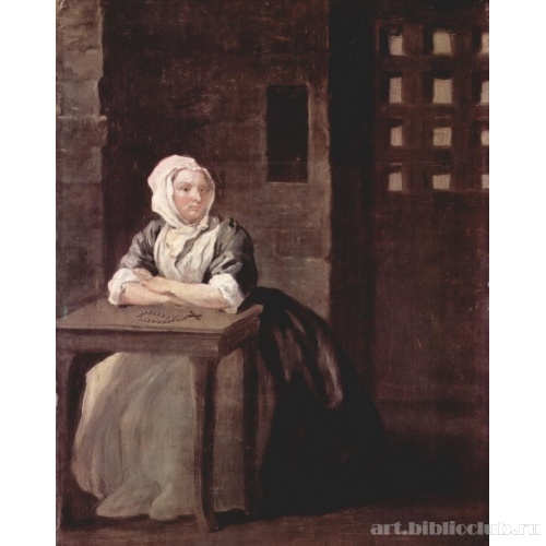 Портрет Сары Мечелм в тюремной камере