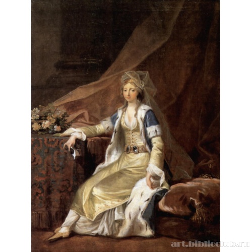 Портрет герцогини Луизы фон Шлезвиг-Холстен-Зондербург-Аугустенбург в турецком костюме