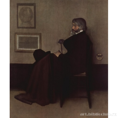 Композиция в сером и черном. Портрет Томаса Карлиля