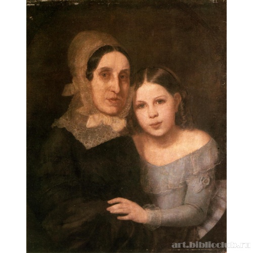 Портрет пожилой женщины с девочкой