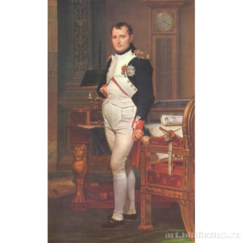 Наполеон в своем рабочем кабинете