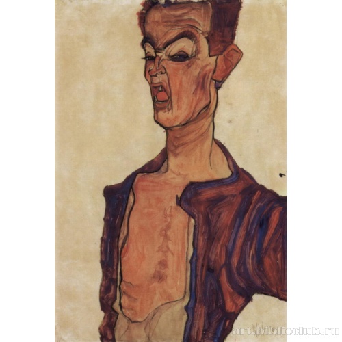 Автопортрет с гримассой