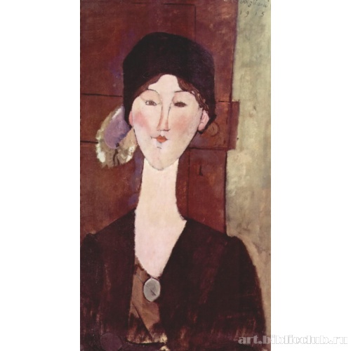 Портрет Беатрис Хастингс на фоне двери