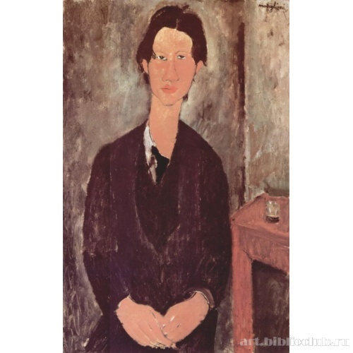 Портрет Хаима Сутина, сидящего за столом