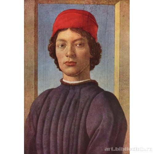 Портрет юноши в красной шапочке