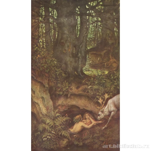 Русалки поят оленя