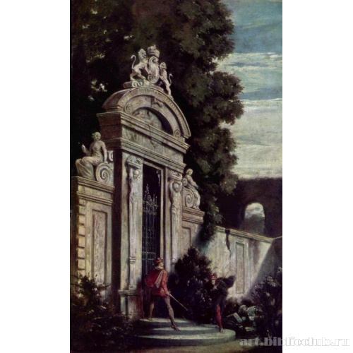 Ночной поединок перед воротами сада