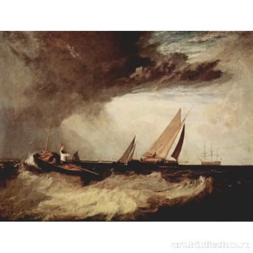 Рыбак окликает шаланду из Уайтстэбла