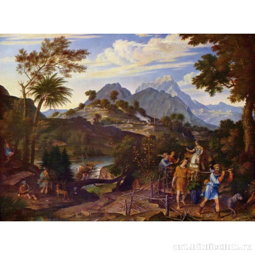 Пейзаж с путниками из Земли Обетованной