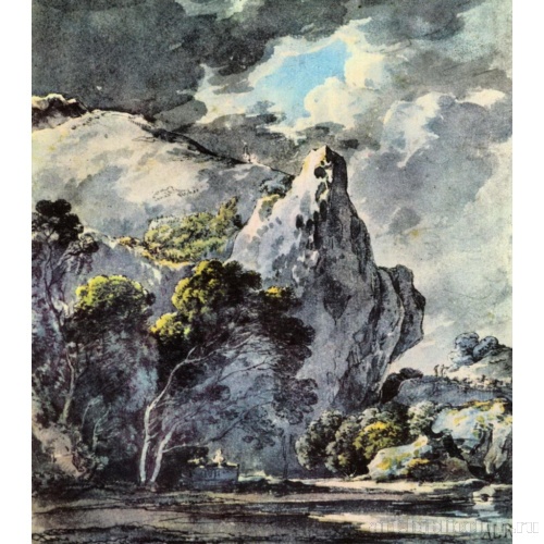 Пейзаж со скалой