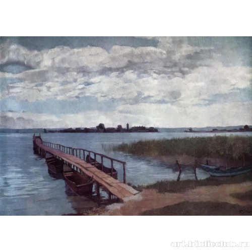 Лодочный причал острова Херен на озере Ким