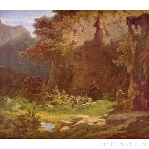 Отшельник, играющий на скрипке