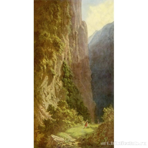 Жница в горах