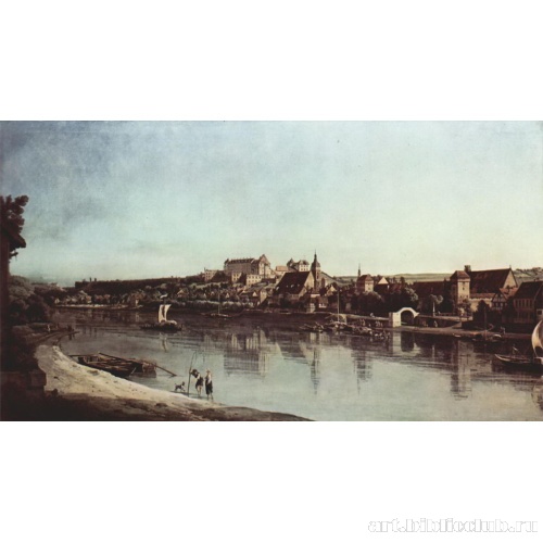 Вид Пирны с крепостью Зонненштайн