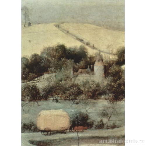 Жатва, месяц Август. Фрагмент