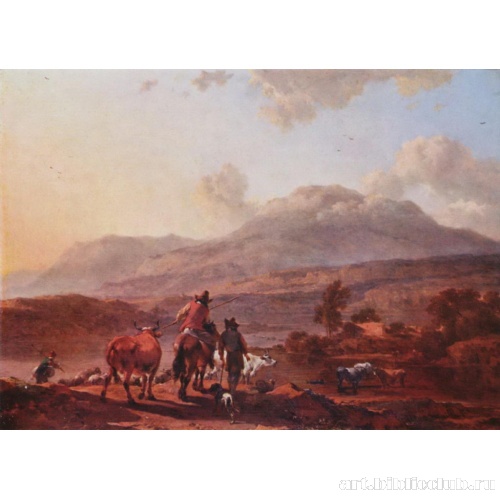 Итальянский пейзаж на закате