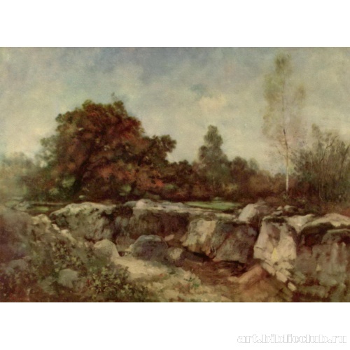 Скалистый овраг в Фонтенбло