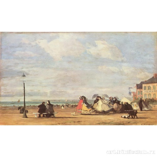 Императрица Евгения на пляже в Трувиле