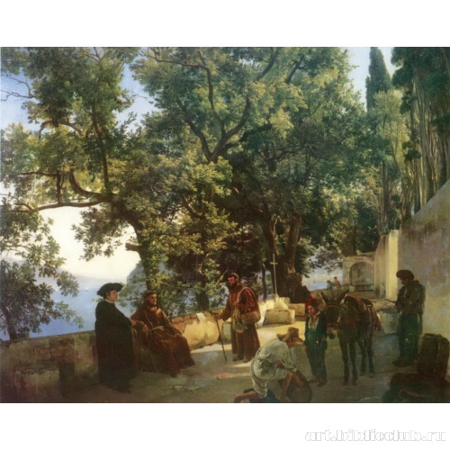 Терасса на берегу моря. Капуччини близ Соррента