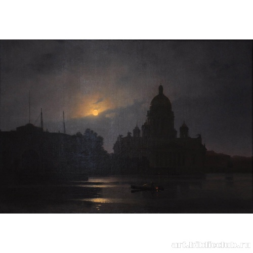 Исаакиевский собор при луне