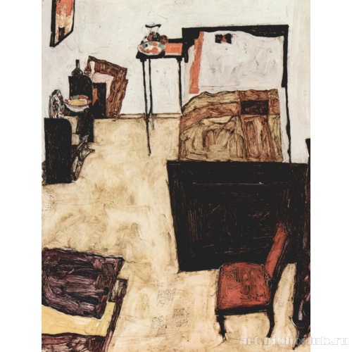 Спальня Шиле в Нойленгбахе