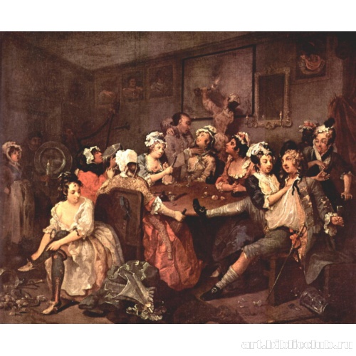 Цикл картин «Жизнь распутника» [03]. Сцена в кабачке