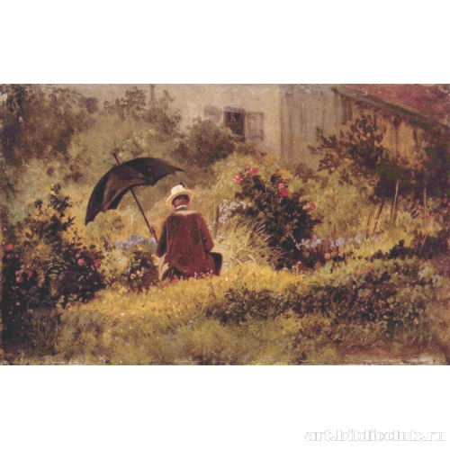 Художник в саду