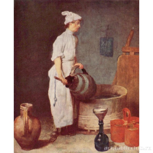 Мальчик-половой в погребе