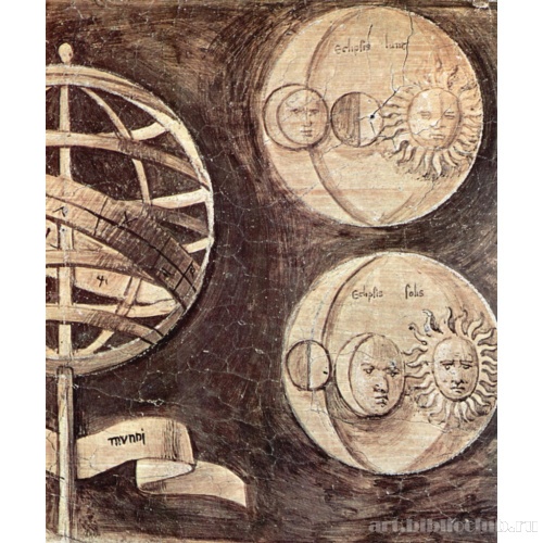 Фриз «семи свободных искусств». Земля, луна и солнце (астрономия)