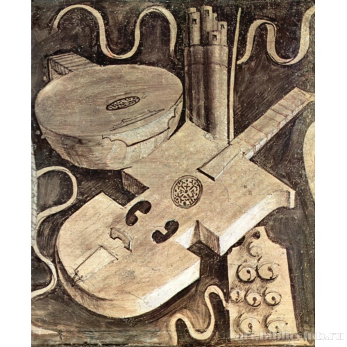 Фриз «семи свободных искусств». Музыкальные инструменты (музыка)