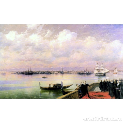 Посещение Байроном мхитаристов на острове св. Лазаря в Венеции