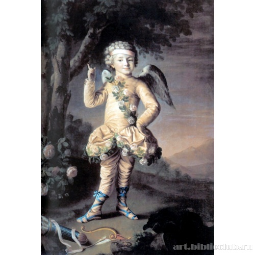 Портрет Ивана Якимова в костюме Амура