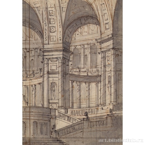 Эскиз театральной декорации в классическом стиле