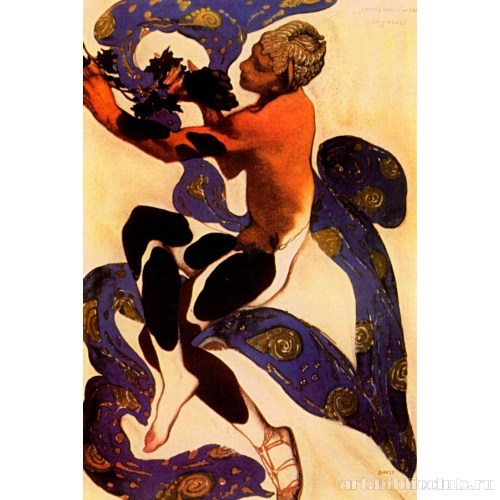 Нижинский в роли фавна в балете К. Дебюсси «Послеполуденный отдых фавна»