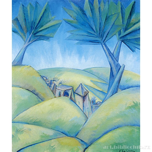 Пейзаж с пальмами