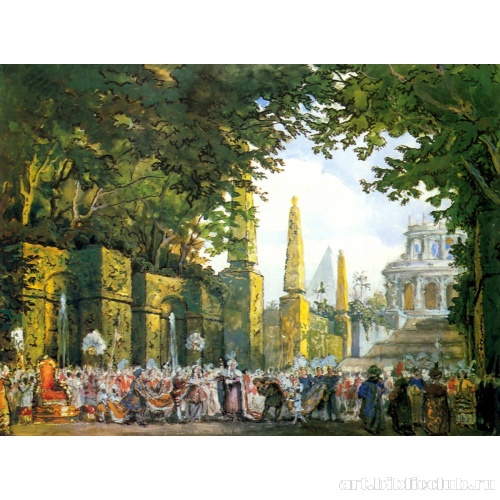 Эскиз декорации к балету Н. Н. Черепнина «Павильон Армиды»