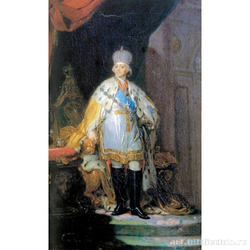 Портрет Павла I в белом далматике